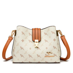 Luxury Cowhide Leather Handbag - Large Capacity Tote