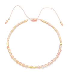 Natural Stone Bead Woven Bracelet for Women