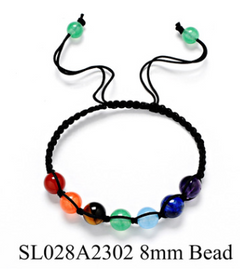 Natural Stone Beaded Bracelet with Balance Design