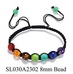 Natural Stone Beaded Bracelet with Balance Design