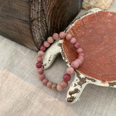 "Natural Stone Beaded Bracelet with Unique Design"