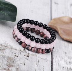 Natural Stone Beaded Bracelet Collection