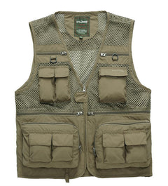 GUDAOJIPU Quick-Dry Mesh Fishing Photography Vest
