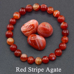 Natural Stone Beaded Elastic Bracelet