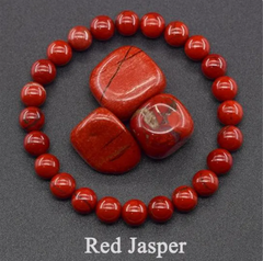 Natural Stone Beaded Elastic Bracelet