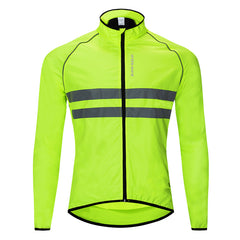 Reflective Long Sleeve Breathable Bike Riding Windbreaker