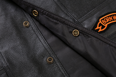 Harley Leather Jacket, Motorcycle Vest, Riding Gilet