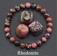 Natural Stone Beaded Elastic Bracelet