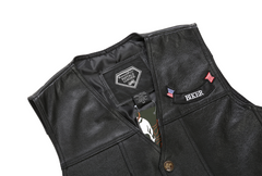 Harley Leather Jacket, Motorcycle Vest, Riding Gilet