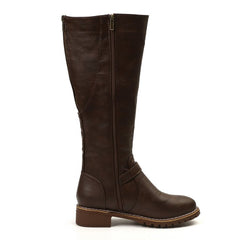 Knee-High Leather Riding Boots