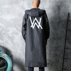 Transparent Tactical Riding Raincoat for Full Body Coverage