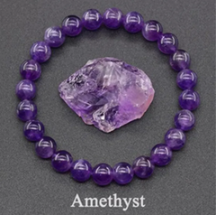 Natural Stone Beaded Elastic Bracelet
