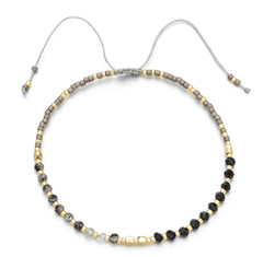 Natural Stone Bead Woven Bracelet for Women