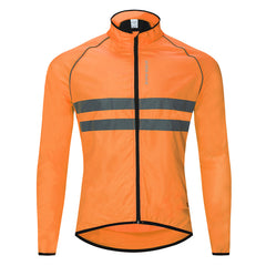 Reflective Long Sleeve Breathable Bike Riding Windbreaker