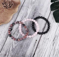Natural Stone Beaded Bracelet Collection