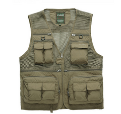 GUDAOJIPU Quick-Dry Mesh Fishing Photography Vest