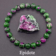 Natural Stone Beaded Elastic Bracelet