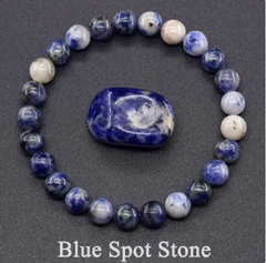 Natural Stone Beaded Elastic Bracelet