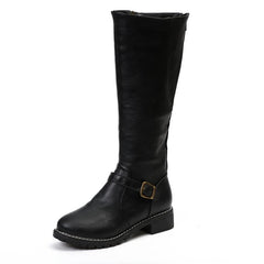 Knee-High Leather Riding Boots