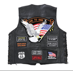 Harley Leather Jacket, Motorcycle Vest, Riding Gilet