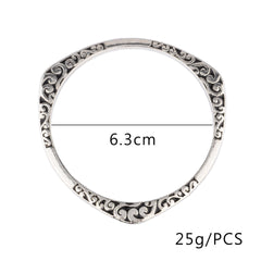 Vintage Floral Design Thai Silver Bracelet (Elegant)