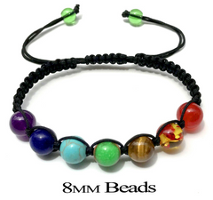 Natural Stone Beaded Bracelet with Balance Design