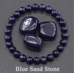 Natural Stone Beaded Elastic Bracelet