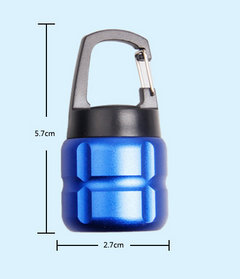 Mini COB Keychain Flashlight with Carabiner Light