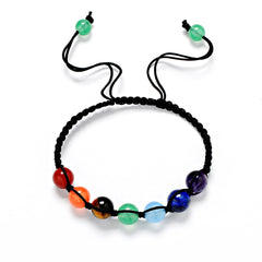 Natural Stone Beaded Bracelet with Balance Design