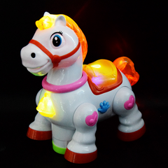 Electric Cartoon Horse with Music and Lights