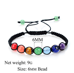 Natural Stone Beaded Bracelet with Balance Design