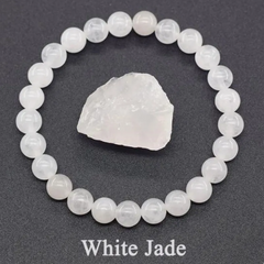 Natural Stone Beaded Elastic Bracelet