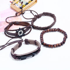 Retro Beaded Bracelet Set for Women - Hand Woven