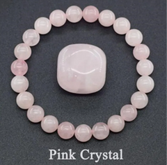 Natural Stone Beaded Elastic Bracelet