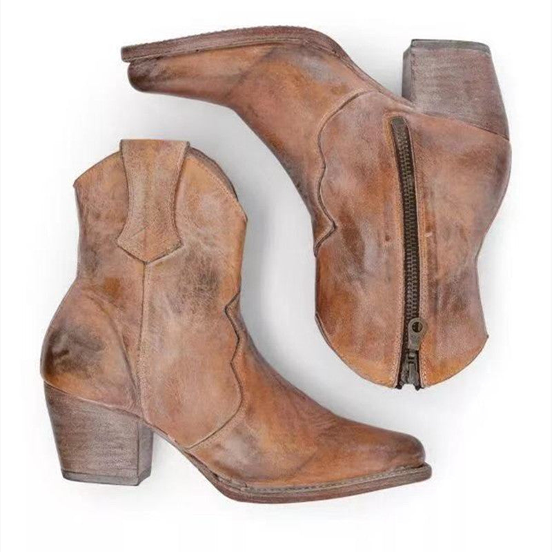 All-Match Women's High Heel Martin Boots