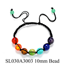 Natural Stone Beaded Bracelet with Balance Design