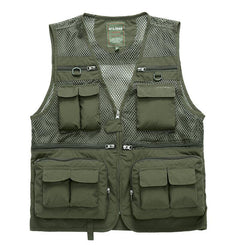 GUDAOJIPU Quick-Dry Mesh Fishing Photography Vest
