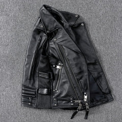 Harley Men's Leather Vest Short Moto Jacket