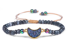 Natural Stone Wheel Bead Bracelet