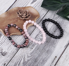 Natural Stone Beaded Bracelet Collection