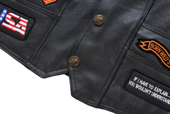 Harley Leather Jacket, Motorcycle Vest, Riding Gilet