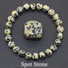 Natural Stone Beaded Elastic Bracelet